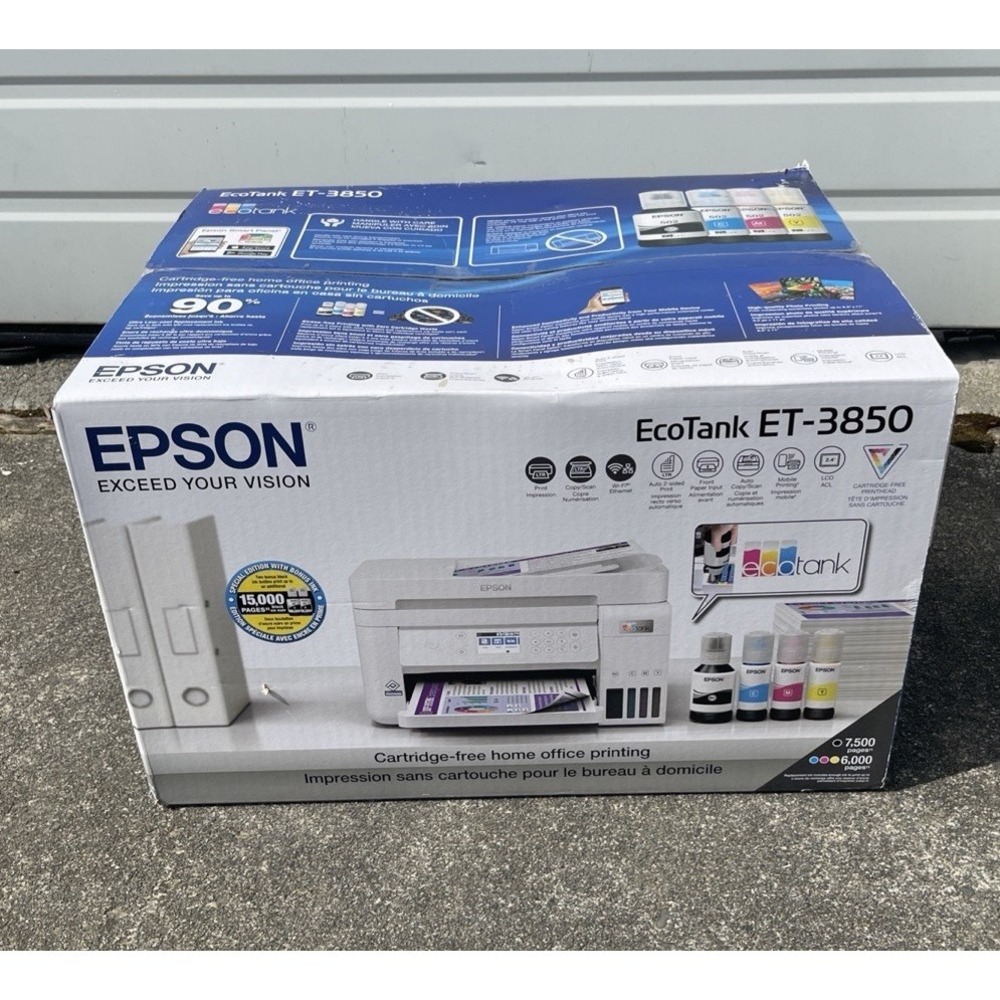 Epson EcoTank ET-3850 Wireless All-In-One Supertank Printer Sealed